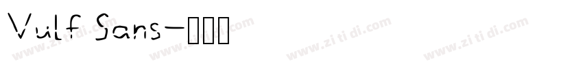 Vulf Sans字体转换
